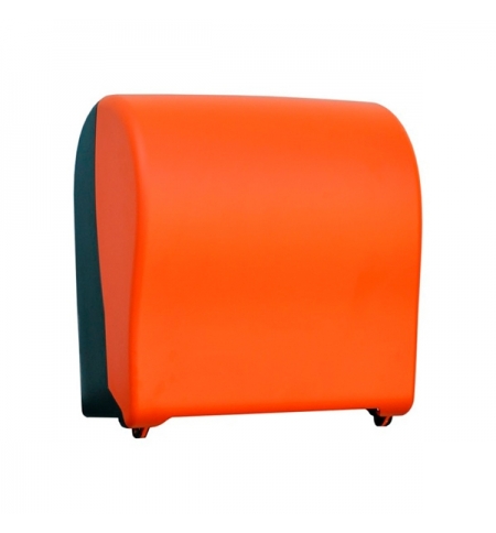 фото: Диспенсер для полотенец в рулонах Merida Unique Solid Cut Orange Line Matt Maxi CUO302 матовый оранжевый