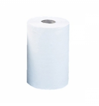 фото: Бумажные полотенца Merida Optimum Mimi в рулоне, белые, 2 слоя, 60м, 12 рулонов