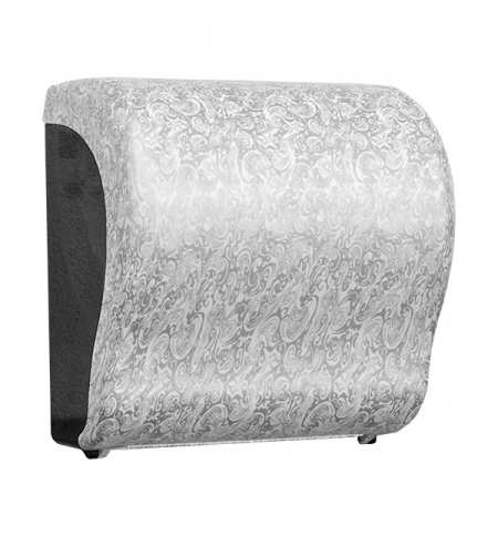 фото: Диспенсер для полотенец в рулонах Merida Unique Lux Cut Palace Line Matt Maxi CUH303, матовый с рису