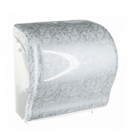 фото: Диспенсер для полотенец в рулонах Merida Unique Lux Cut Palace Line Spark Maxi CUH353, глянцевый с р
