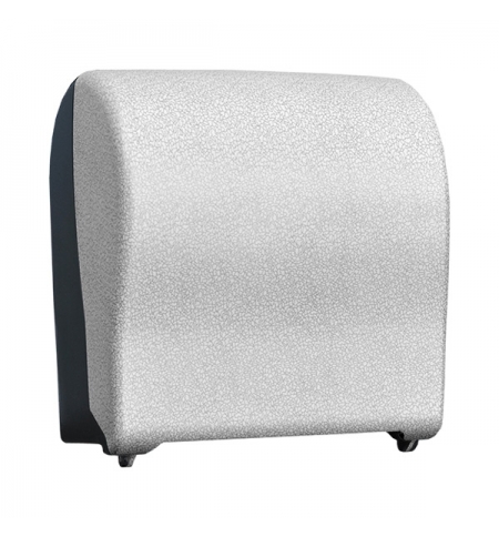 фото: Диспенсер для полотенец в рулонах Merida Unique Solid Cut Glamour White Line Matt Maxi CUH318, матов