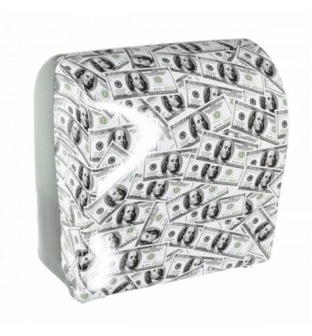 фото: Диспенсер для полотенец в рулонах Merida Unique Solid Cut Las Vegas Line Spark Maxi CUH364, глянцевы