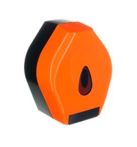 фото: Диспенсер для туалетной бумаги в рулонах Merida Unique Orange Line Spark BUO251, глянцевый оранжевый