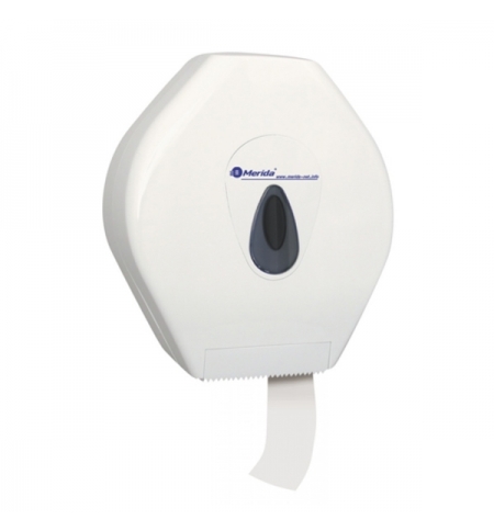 фото: Диспенсер для туалетной бумаги в рулонах Merida Top Maxi BTS101, белый/серый