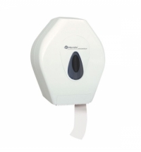 Диспенсер для туалетной бумаги в рулонах Merida Top Mini BTS201, белый/серый