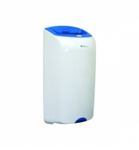 Контейнер для мусора подвесной Merida Top 40л, сине-белая, со съемной крышкой, KTN101
