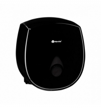 Диспенсер для туалетной бумаги в рулонах Merida Como Black Mini черный, серая капля, BCC201