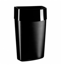 Корзина для мусора Merida Top Black 40л, черная, KCC101