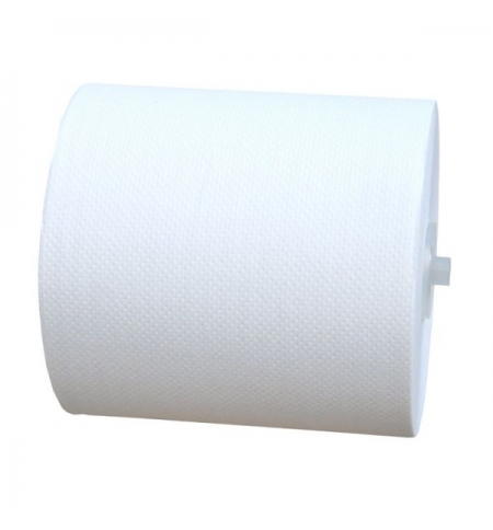 фото: Бумажные полотенца Merida Top Automatic Maxi БПАТ301, в рулоне, белые, 200м, 2 слоя, 6 рулонов