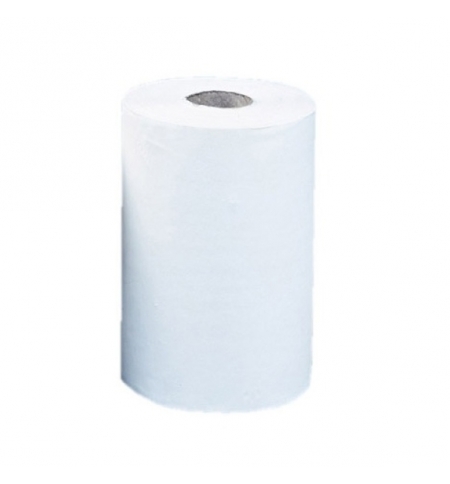 фото: Бумажные полотенца Merida Top Mini RTB201, в рулоне, белые, 70м, 2 слоя, 12 рулонов