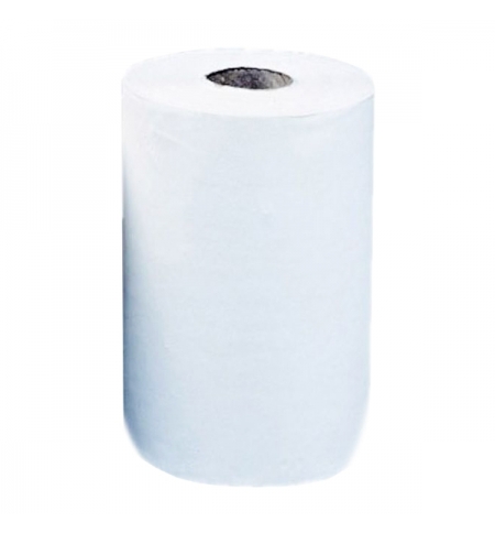 фото: Бумажные полотенца Merida Top Mini БПРТ201, в рулоне, белые, 70м, 2 слоя, 12 рулонов