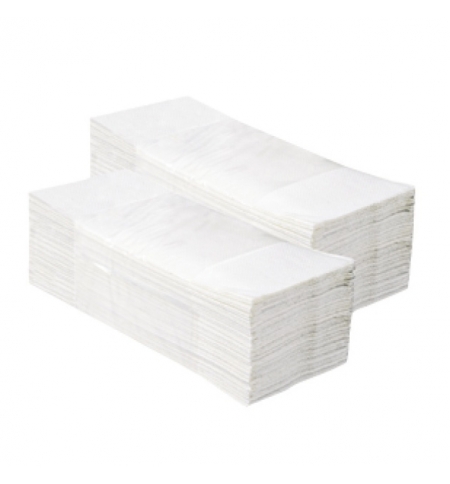 фото: Полотенца бумажные Мерида V-Classic 5000 ПЗР00, листовые, белые, 250шт, 1 слой, 20 пачек