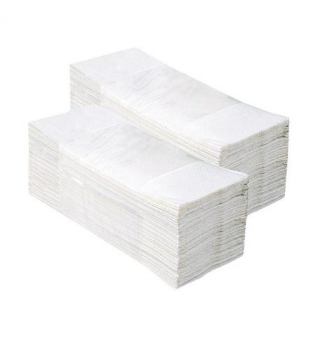 фото: Бумажные полотенца Merida V-Top 4000 БП15, листовые, белые, 200шт, 2 слоя, 20 пачек