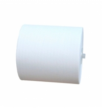 фото: Бумажные полотенца Merida Оптимум Автоматик Макси в рулоне, белые, 240м, 1 слой