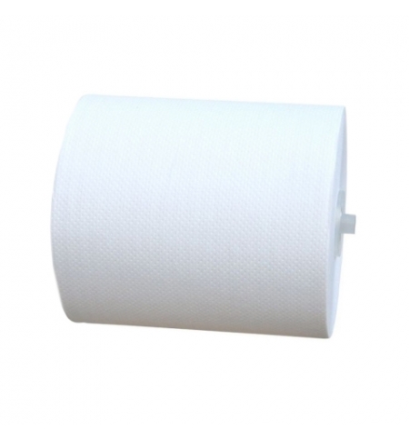 фото: Бумажные полотенца Merida Топ Автоматик Макси белые, в рулоне, 160м, 2 слоя, 6 рулонов