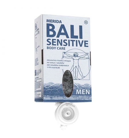 фото: Пенное мыло в картридже Merida Sensitive Man 700мл, для мужских санузлов, MTP202