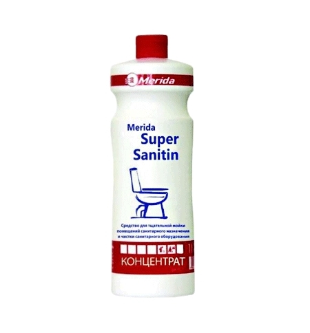 фото: Моющий концентрат Merida Super Sanitin 1л, для генеральной уборки санитарных зон, NML104