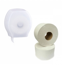 Диспенсер для туалетной бумаги в рулонах Merida туалтенаая бумага, ТБT202, 2шт, KH_BHB101_ТБT202