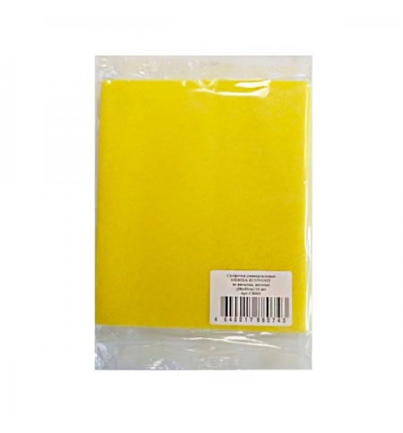 фото: Салфетки универсальные MERIDA ECONOMY из вискозы, желтые (37,5 х 28 см) 10 шт