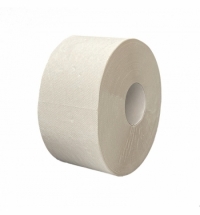 фото: Туалетная бумага Merida Эконом мини TB2101, натуральная, 1 слой, 200м, 12 рулонов