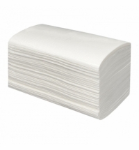фото: Бумажные полотенца листовые Merida V-Оптимум 400 листовые, 200шт, 2 слоя, белые, 20 пачек, BP1405