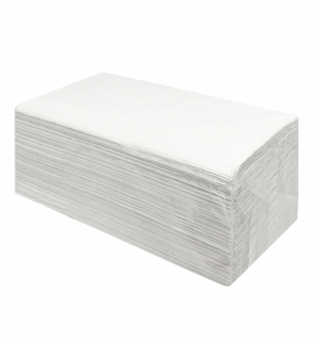 фото: Бумажные полотенца листовые Merida V-Премиум листовые, V-сложение, 200шт, 2 слоя, белые, 18 пачек, B