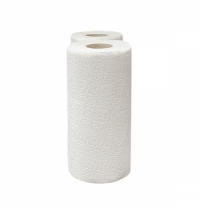 Бумажные полотенца Merida Top Mini БПРТ012, в рулоне, белые, 100м, 1 слой, 2 рулона