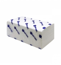 Бумажные полотенца листовые 1-слойные белые V-ОПТИМУМ 5000 (20 пачек х 250 листо