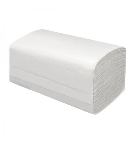 фото: Бумажные полотенца листовые Merida V-Classic 5000 BP1202, листовые, белые, V-сложения, 1 слой, 250 л