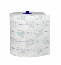фото: Бумажные полотенца Merida Top Print Automatic Maxi в рулоне, цветной риснок, 200м, 2 слоя, 6шт/уп, B