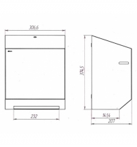 Диспенсер для полотенец в рулонах Merida Stella R Maxi White белый, автоматический, CSB302.R